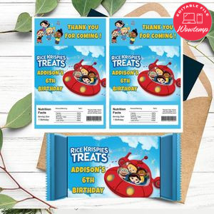Little Einstein Rice Krispies Treats Template Printable Instant Download