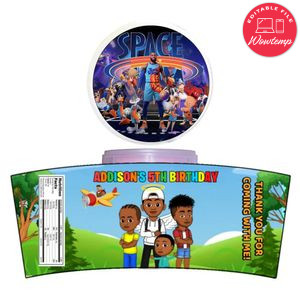 Space Jam 2 Cotton Candy Label Template To Print At Home Instant Download