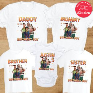 Alphablocks Family Birthday Vacation T-Shirt