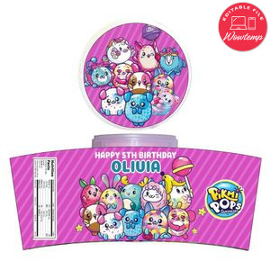 Pikmi Pop Cotton Candy Label Template To Print At Home Instant Download