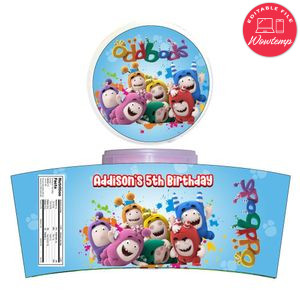 Oddbods Cotton Candy Label Template To Print At Home Instant Download