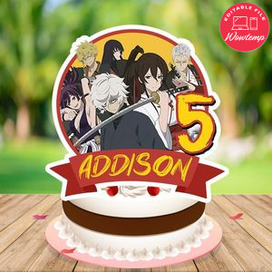 Hell's paradise Cake Topper Template Printable Instant Download