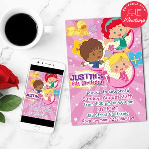 Chloe's Closet Birthday Flyer Customizable Template to Print at Home Instant Download