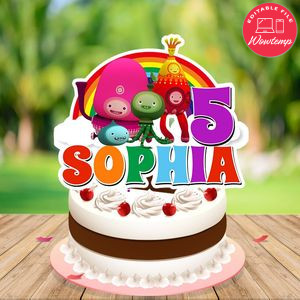 Buddi Cake Topper Template Printable Instant Download