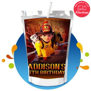 Fireheart Capri Sun Birthday Labels Digital File Printable Instant Download