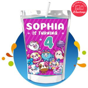 Pikmi pops Capri Sun Birthday Labels Digital File Printable Instant Download