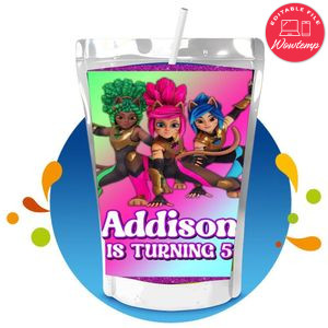 Kitti Katz Capri Sun Birthday Labels Digital File Printable Instant Download