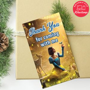 Snow White 2025 Thank You Tag Customizable Template To Print At Home Instant Download