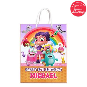 Abby Hatcher Gift Bag Label Template Printable Instant Download