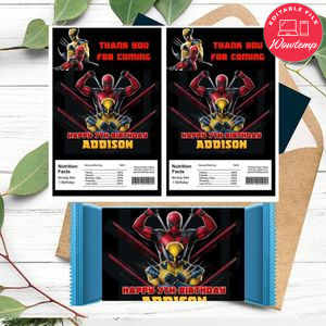 Deadpool & Wolverine Rice Krispies Treats Template Printable Instant Download