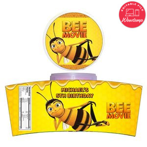 Bee Movie Cotton Candy Label Template To Print At Home Instant Download