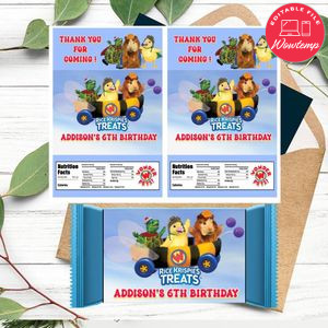 Wonder Pets Rice Krispies Treats Template Printable Instant Download