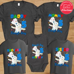 Pillsbury Dough Boy Family Birthday Party PNG file template