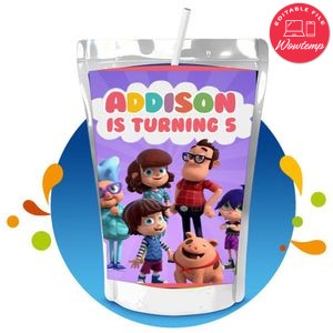 Kazoops Capri Sun Birthday Labels Digital File Printable Instant Download