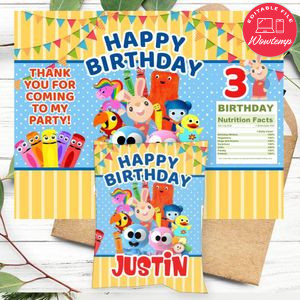 BabyFirst Birthday Chip Bag Digital File Printable Instant Download