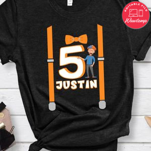 Blippi Birthday Boy Party PNG file template