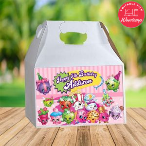 Shopkins Gable Box Digital File Printable Instant Download