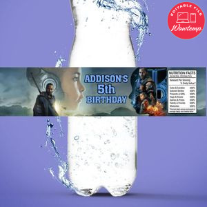 The Creator Bottle Label Birthday Water Bottle Label Template to Print at Home Instant Download
