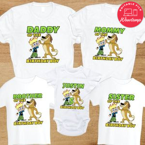 Johnny Test Birthday Family Trip Vacation T-Shirt