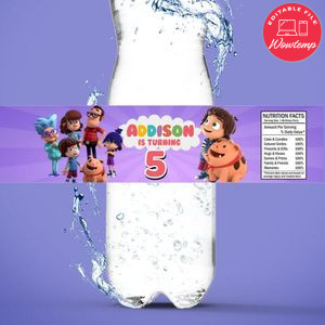 Kazoops Bottle Label Birthday Water Bottle Label Template to Print at Home Instant Download