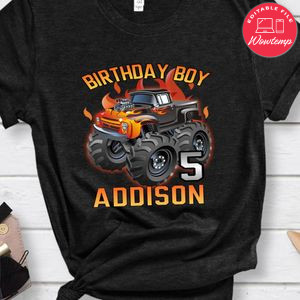 Monster truck Birthday Boy T-Shirt