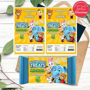 Loco nuts Rice Krispies Treats Template Printable Instant Download