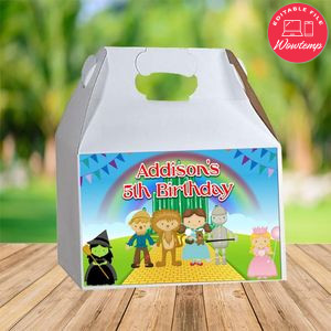 The Wizard Of Oz Gable Box Digital File Printable Instant Download