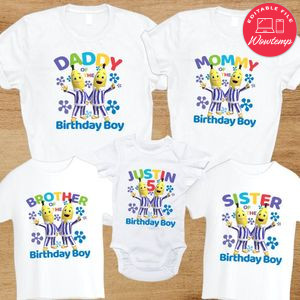 Bananas in pyjamas Family Birthday Vacation PNG file template