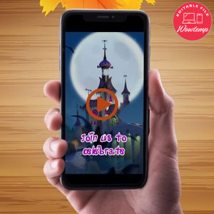 Vampirina Birthday Video Invitation Digital Template Customizable Instant Download