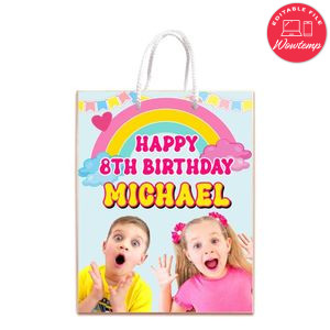 Diana And Roma Gift Bag Label Template Printable Instant Download