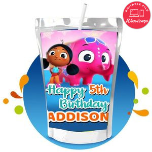 Deepa & Anoop Capri Sun Birthday Labels Digital File Printable Instant Download