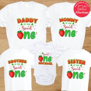 Strawberry Family Birthday Vacation PNG file template