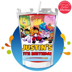 Monkie kid Capri Sun Birthday Labels Digital File Printable Instant Download