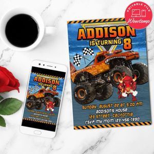 El Toro Loco Mobile Invite Customizable Template Instant Download