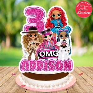 Omg surprise Cake Topper Template Printable Instant Download