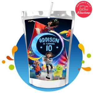 Over the moon Capri Sun Birthday Labels Digital File Printable Instant Download