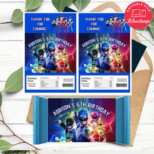 Power rangers Rice Krispies Treats Template Printable Instant Download