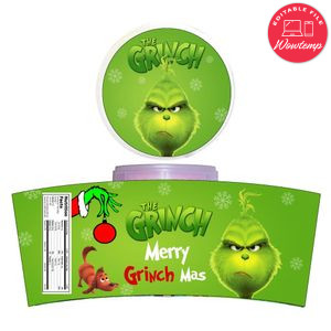 Grinch Cotton Candy Label Template To Print At Home Instant Download