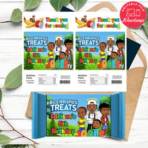 Jools tv Rice Krispies Treats Template Printable Instant Download