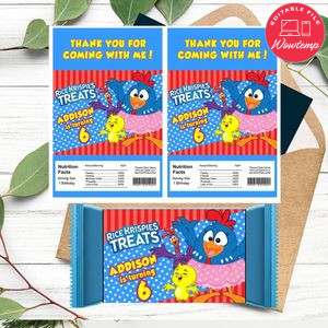 Gallina pintadita Rice Krispies Treats Template Printable Instant Download