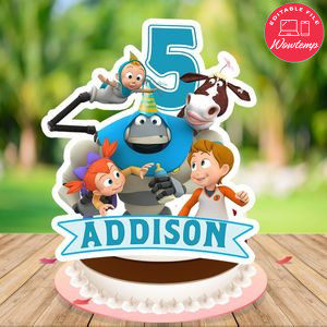 Arpo Birthday Cake Topper Template Printable Instant Download