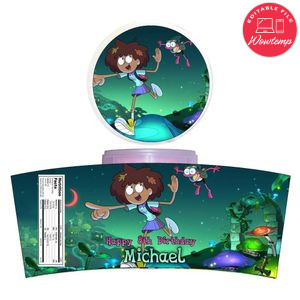 Amphibia Cotton Candy Label Template To Print At Home Instant Download