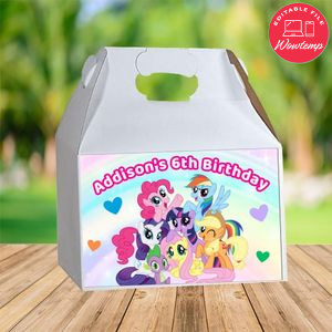 My Little Pony Gable Box Digital File Printable Instant Download