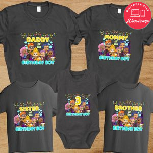 Bubble Guppies Birthday Family Trip Vacation PNG file template