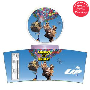 Disney Pixar Up Cotton Candy Label Template To Print At Home Instant Download