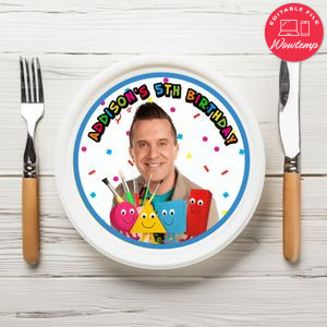 Mister Maker Birthday Plate Template Customizable To Print At Home Instant Download