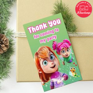 My Fairy Troublemaker Thank You Tag Customizable Template To Print At Home Instant Download