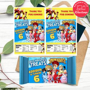 Monkart Rice Krispies Treats Template Printable Instant Download