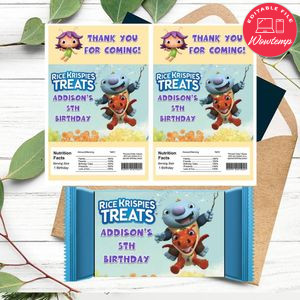 WallyKazam Rice Krispies Treats Template Printable Instant Download