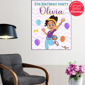 Meekah Blippi Birthday Poster Digital File Printable Instant Download
